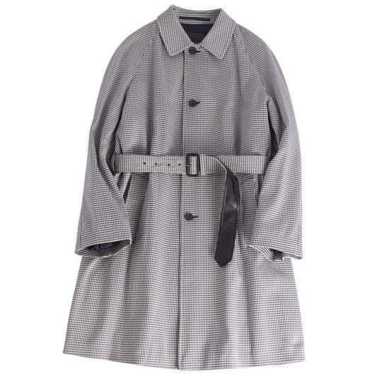 Prada Coat Belted Stainless Steel Collar Coat Balmacaan