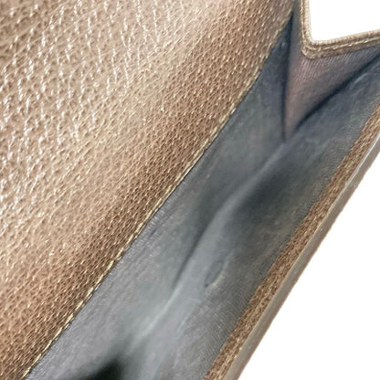 Gucci W-Hook Wallet Grey Beige Dark Yellow and Multi