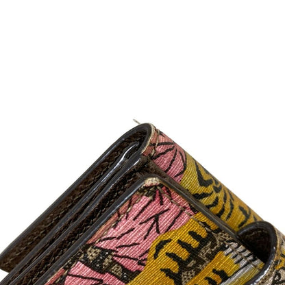Gucci W-Hook Wallet Grey Beige Dark Yellow and Multi