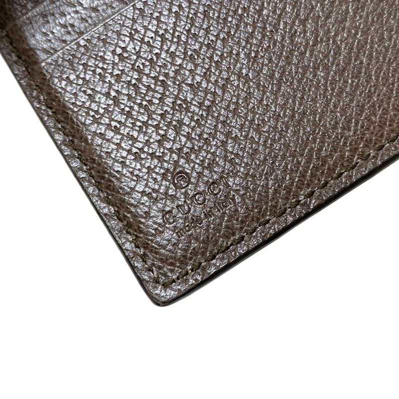 Gucci W-Hook Wallet Grey Beige Dark Yellow and Multi