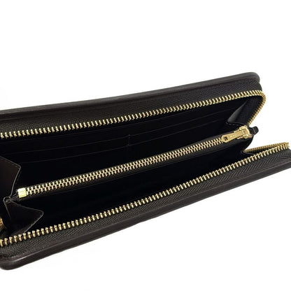 Loewe Long Wallet - F13 Beige X Dark Brown Round Zipper Leather