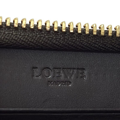 Loewe Long Wallet - F13 Beige X Dark Brown Round Zipper Leather