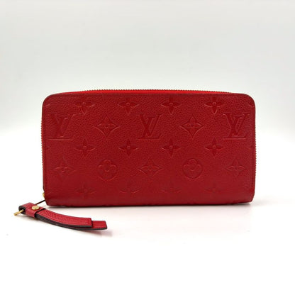 Louis Vuitton Zippy Wallet Monogram Empreinte Monogram Empreinte Leather Red