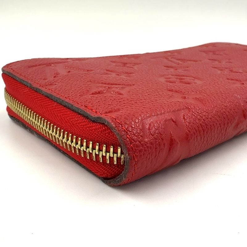 Louis Vuitton Zippy Wallet Monogram Empreinte Monogram Empreinte Leather Red