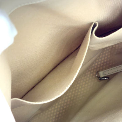 Chanel Mesh Leather Tote Bag Serial #17 Leather Off White Chain Shoulder Bag