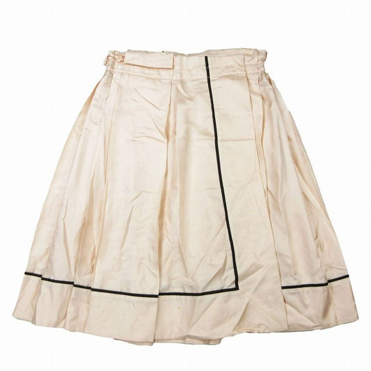 Celine 100% Silk Wrap Skirt Wrap Tucked Knee Length Half Bottoms 36 S Pink