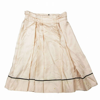 Celine 100% Silk Wrap Skirt Wrap Tucked Knee Length Half Bottoms 36 S Pink