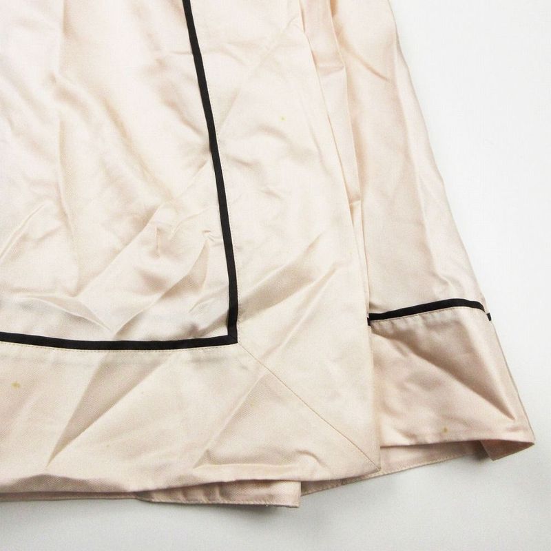 Celine 100% Silk Wrap Skirt Wrap Tucked Knee Length Half Bottoms 36 S Pink