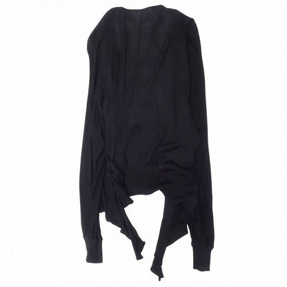 Chanel P28481k00073 06p Cashmere Blend Draped Knit Cardigan Top Long Sleeves