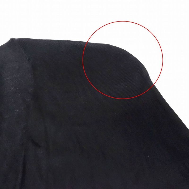 Chanel P28481k00073 06p Cashmere Blend Draped Knit Cardigan Top Long Sleeves