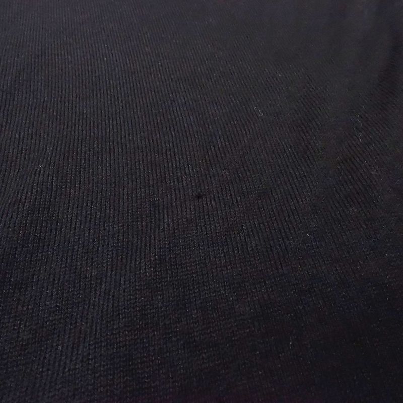 00s Balenciaga One Point Logo Turtleneck Knit Sweater Short Sleeve Wool Top 36