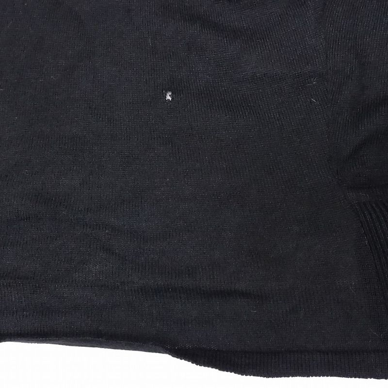 Chanel P28481k00073 06p Cashmere Blend Draped Knit Cardigan Top Long Sleeves