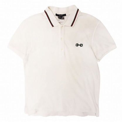 Gucci Bit Embroidered Deer Polo Shirt Short Sleeve Cannonball Line Tops Made in