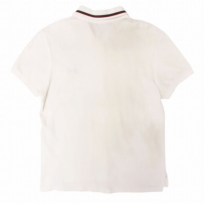 Gucci Bit Embroidered Deer Polo Shirt Short Sleeve Cannonball Line Tops Made in