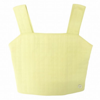 00s Chanel Bustier Chocolate Bar Quilted Sleeveless Cut and Sewn Top 42 L