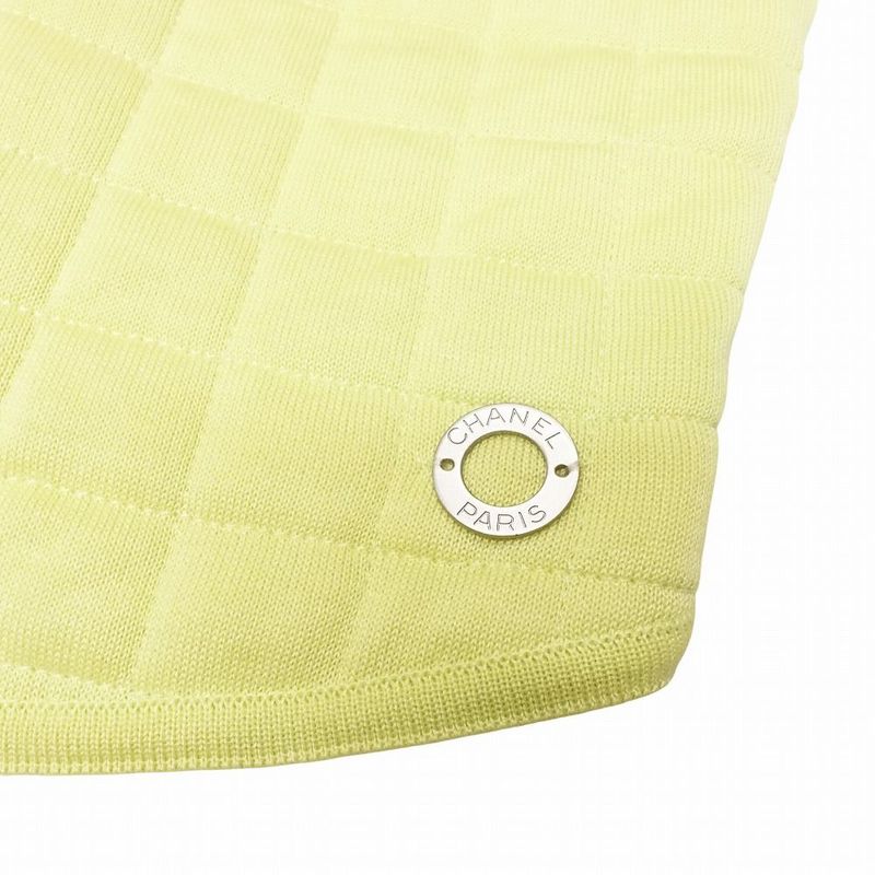 00s Chanel Bustier Chocolate Bar Quilted Sleeveless Cut and Sewn Top 42 L