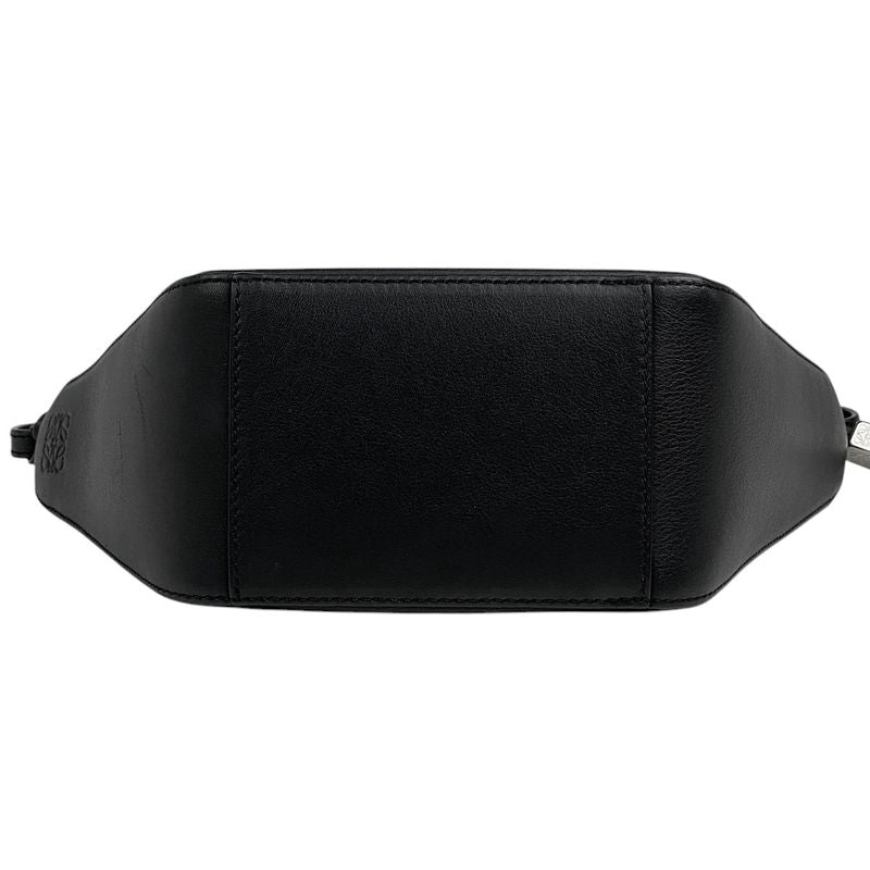 Loewe Hammock Hobo Bag Mini 2WAY Shoulder Bag Handbag Leather Black Women