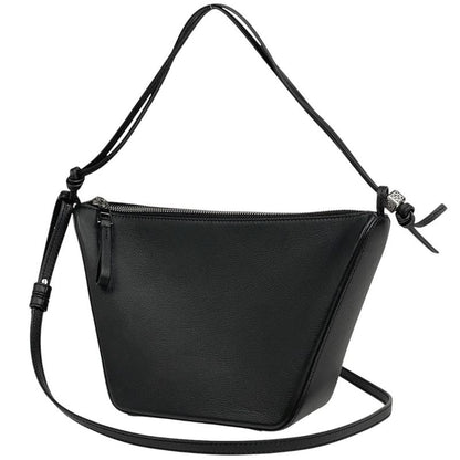 Loewe Hammock Hobo Bag Mini 2WAY Shoulder Bag Handbag Leather Black Women