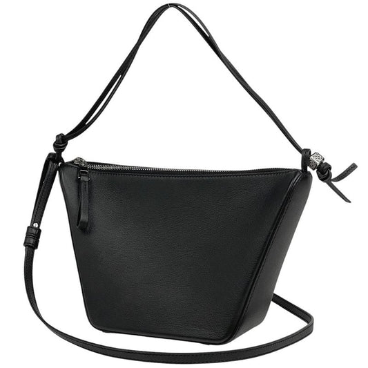 Loewe Hammock Hobo Bag Mini 2WAY Shoulder Bag Handbag Leather Black Women