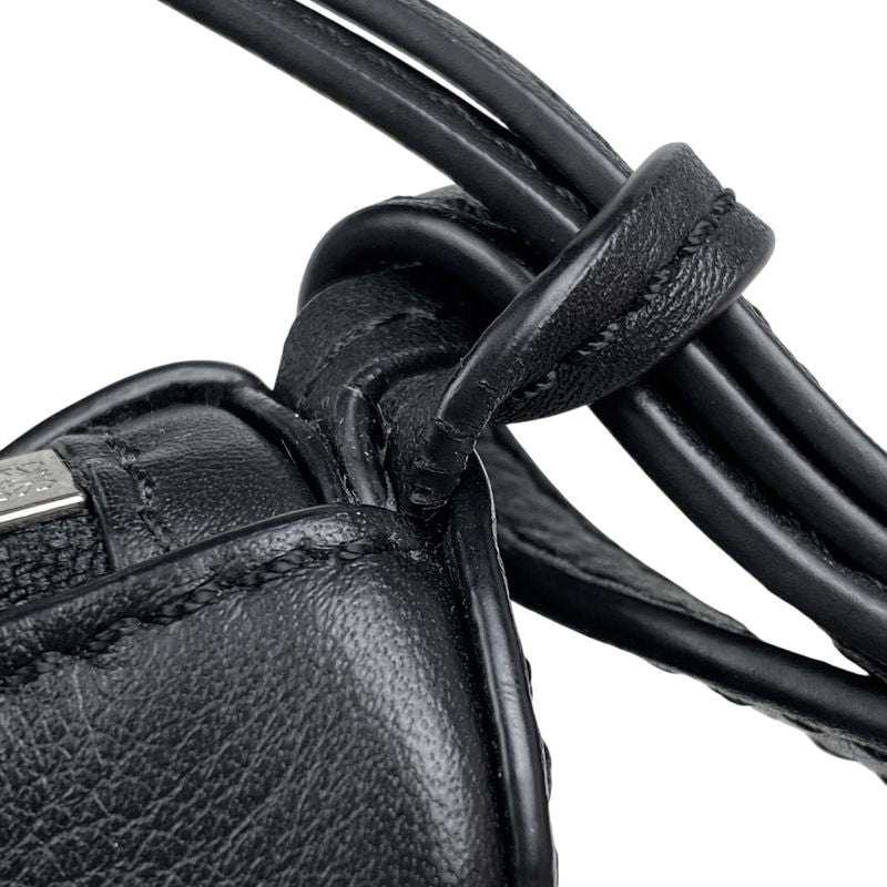 Loewe Hammock Hobo Bag Mini 2WAY Shoulder Bag Handbag Leather Black Women