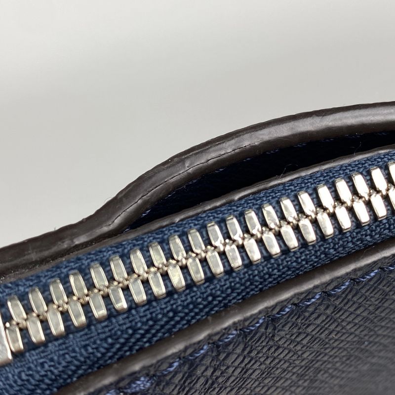 Louis Vuitton Anton Tote 2WAY Shoulder Bag Tote Bag Taiga Blue Marine M34432