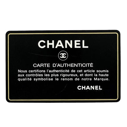 Chanel Logo Chain Tote Shoulder Bag Tote Bag Caviar Skin Black Women