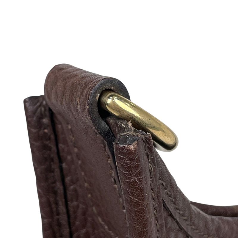 Hermes Evelyn 1 GM H Logo Perforated Shoulder Bag Togo Havana (brown) V Women