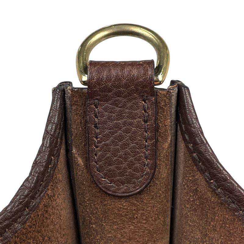 Hermes Evelyn 1 GM H Logo Perforated Shoulder Bag Togo Havana (brown) V Women