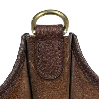 Hermes Evelyn 1 GM H Logo Perforated Shoulder Bag Togo Havana (brown) V Women