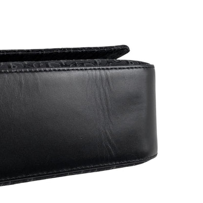 Christian DIOR Trotter Pattern Shoulder Bag Logo Street Chic Shoulder Bag