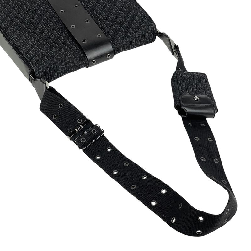 Christian DIOR Trotter Pattern Shoulder Bag Logo Street Chic Shoulder Bag