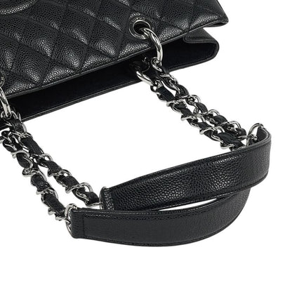 Chanel Coco Mark Chain Tote Shoulder Bag Matelasse GST Tote Bag Caviar Skin