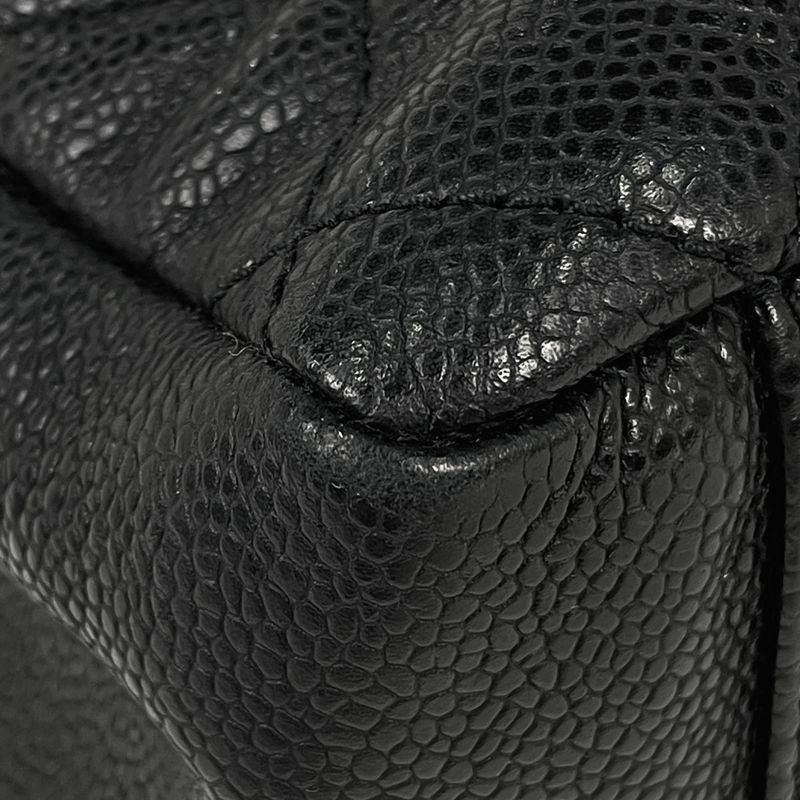 Chanel Coco Mark Chain Tote Shoulder Bag Matelasse GST Tote Bag Caviar Skin
