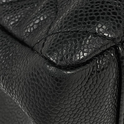 Chanel Coco Mark Chain Tote Shoulder Bag Matelasse GST Tote Bag Caviar Skin