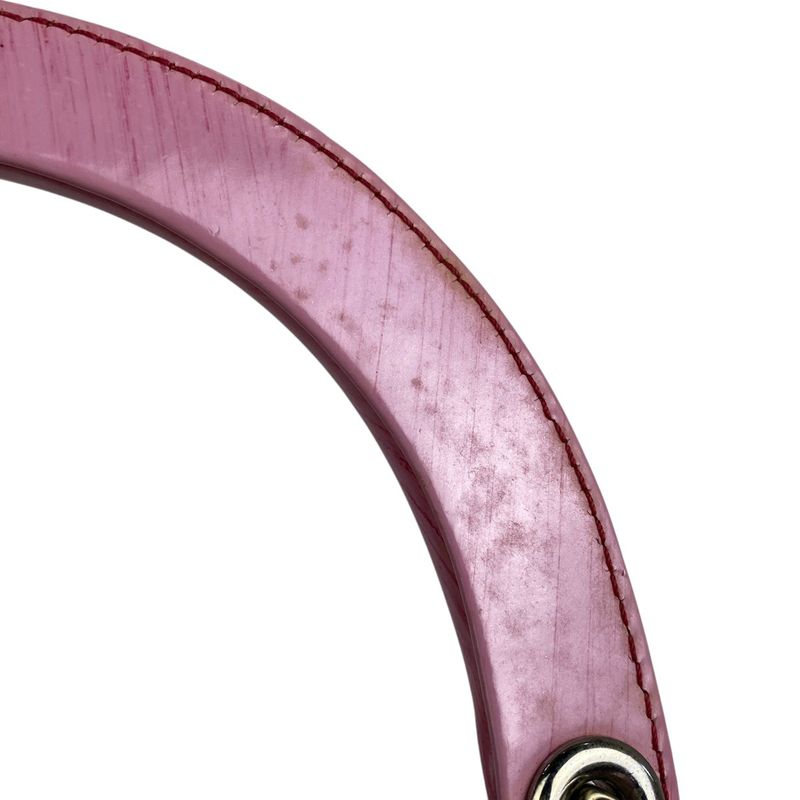 Christian DIOR Lady Dior 2WAY Shoulder Bag Handbag Leather Pink Women