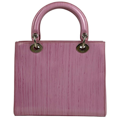 Christian DIOR Lady Dior 2WAY Shoulder Bag Handbag Leather Pink Women