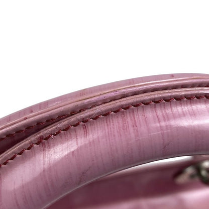 Christian DIOR Lady Dior 2WAY Shoulder Bag Handbag Leather Pink Women