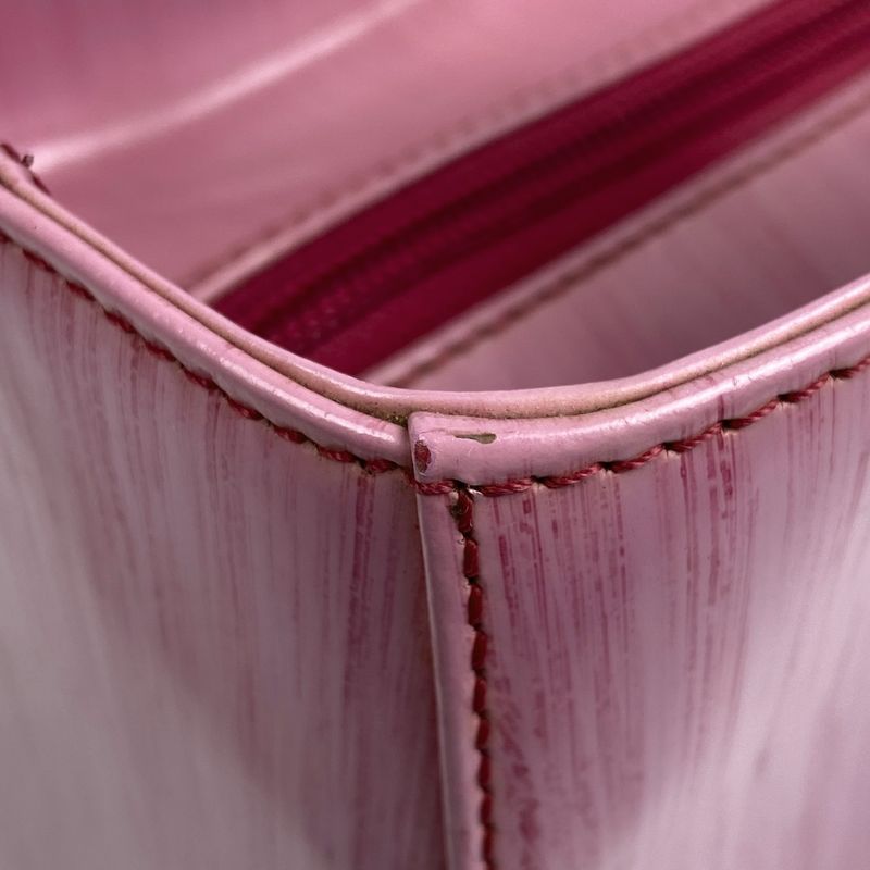 Christian DIOR Lady Dior 2WAY Shoulder Bag Handbag Leather Pink Women