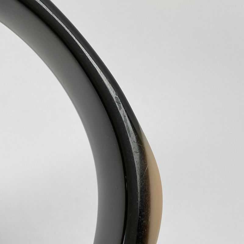 Chanel Coco Mark Bangle Plastic Black Pink Ladies