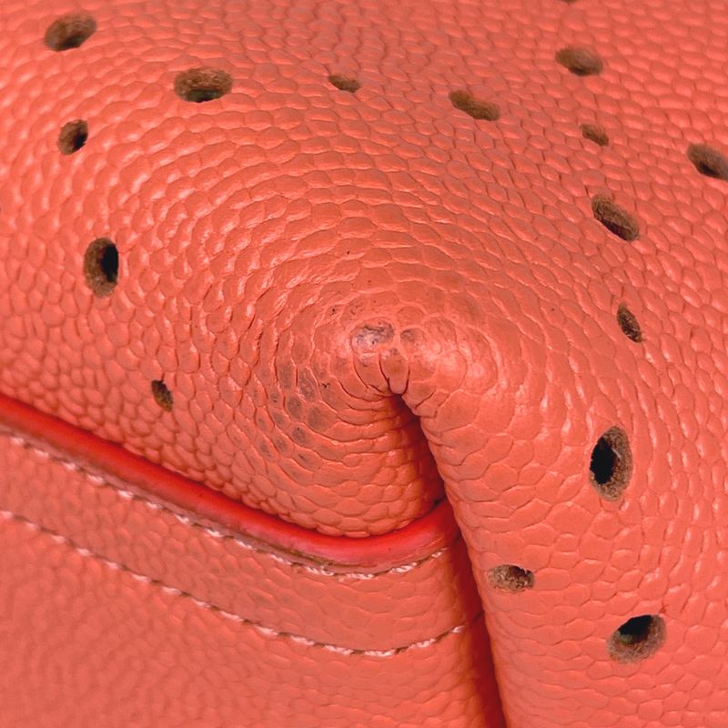 Chanel Coco Mark Chain Tote Bag Perforated Shoulder Bag Tote Bag Caviar Skin