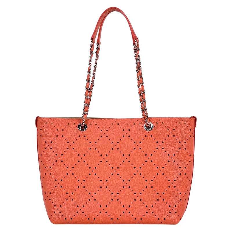 Chanel Coco Mark Chain Tote Bag Perforated Shoulder Bag Tote Bag Caviar Skin