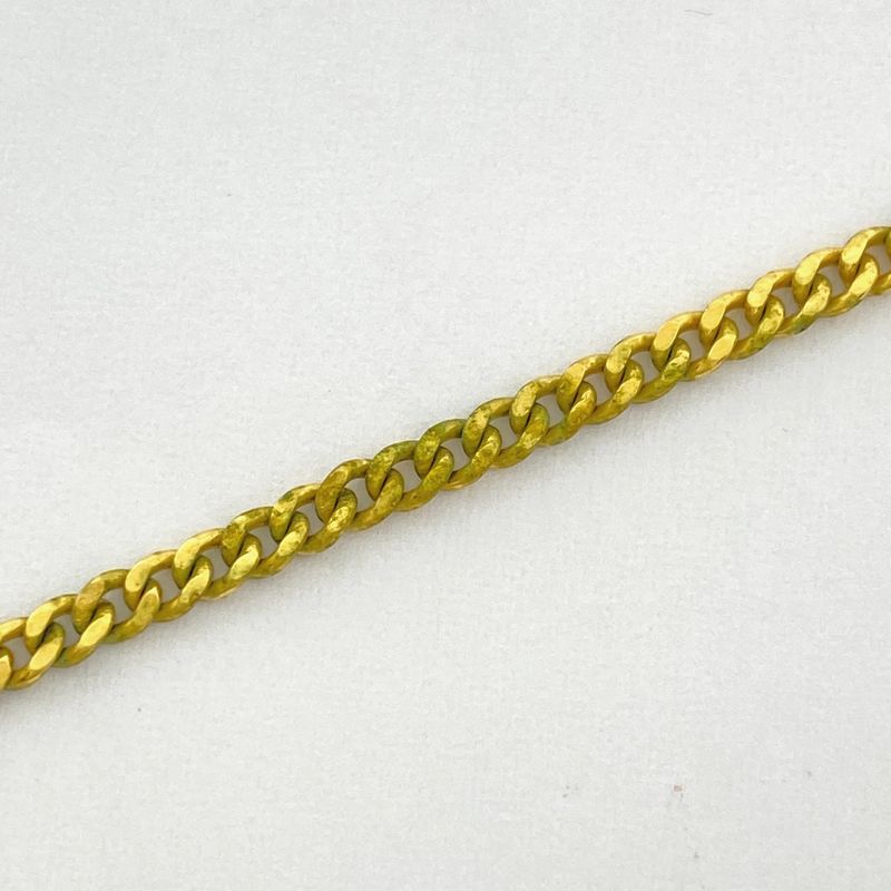 Chanel Coco Mark Rhinestone Necklace CC Mark Necklace GP Gold Ladies