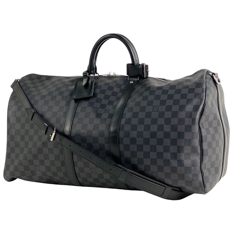 Louis Vuitton Keepall Bandouliere 55 Travel 2WAY Shoulder Bag Boston Bag Damier
