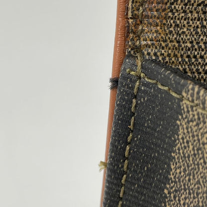 Fendi Pecan Pattern Handbag 2WAY Shoulder Bag Handbag Coated Canvas Brown Black