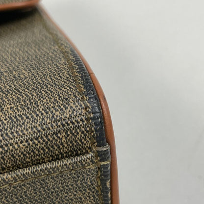 Fendi Pecan Pattern Handbag 2WAY Shoulder Bag Handbag Coated Canvas Brown Black