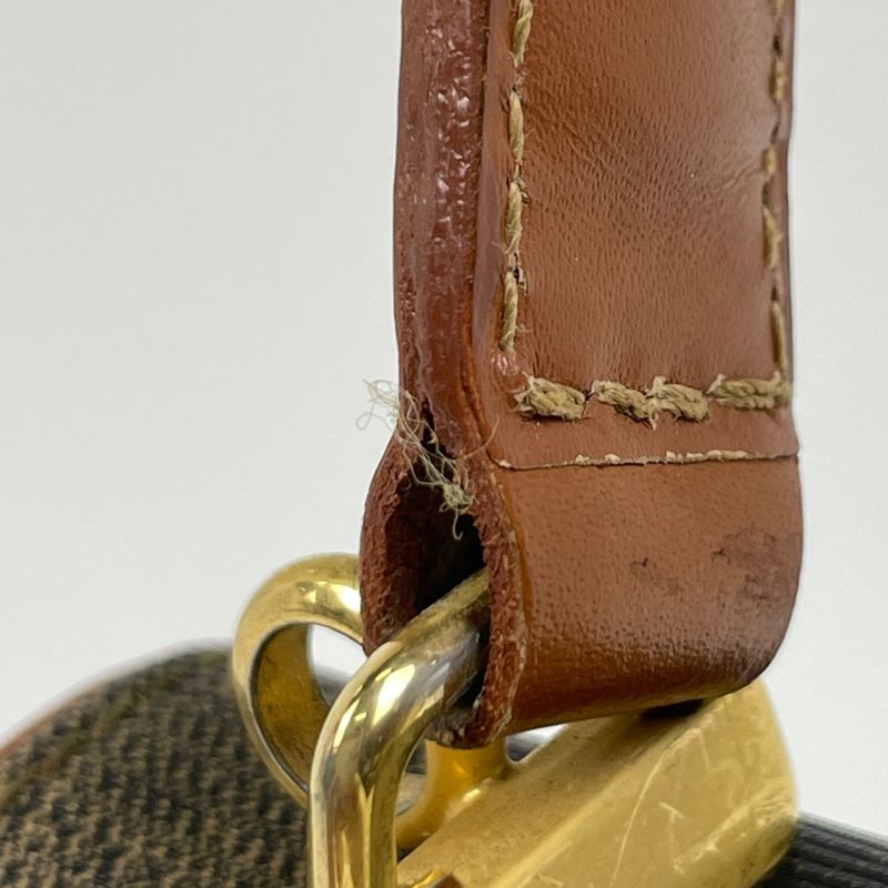 Fendi Pecan Pattern Handbag 2WAY Shoulder Bag Handbag Coated Canvas Brown Black