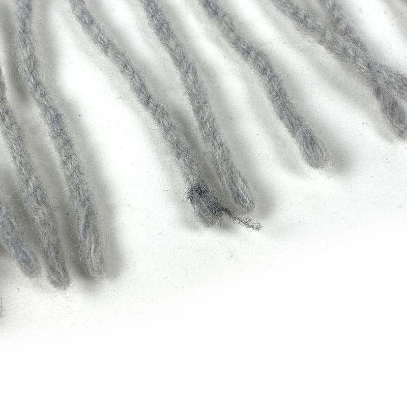 Gucci GG Pattern Scarf Sherry Line Web 08.338.986 Scarf Hair Angora Grey Red