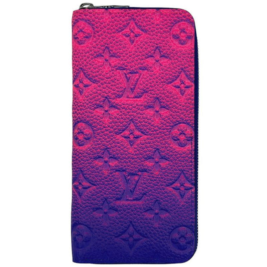 Louis Vuitton Zippy Wallet Vertical NM Neon Color Gradient Long Wallet Leather