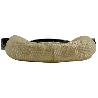 Fendi Zucca Pattern Mini Pouch Handbag Accessory Pouch Canvas Beige Brown 26673