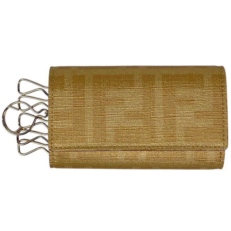 Fendi Zucca Pattern 6-serial Key Case Key Hook Key Holder Key Case Coated